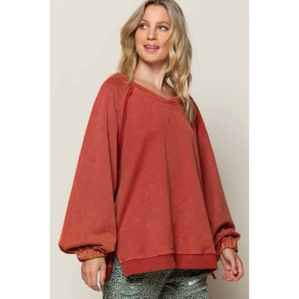 POL Crisscross Back Sweatshirt